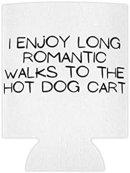 Sört Lehet Hűvösebb Ujja Vidám Élvezem Hosszú, Romantikus Sétákat Hot Dog Kolbász Ínyenc Humoros Élelmiszer