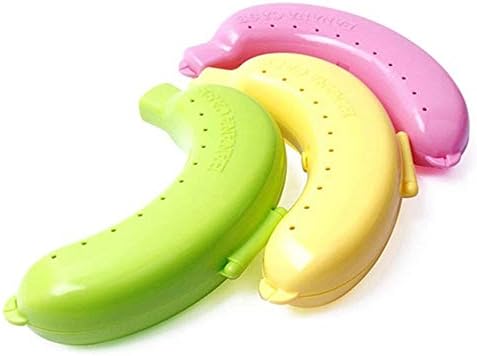 Mifyiar Ebéd Jogosult Tárolási Banán Protector Gyümölcs Doboz Esetben 3 Aranyos Színek Tartály Élelmiszer