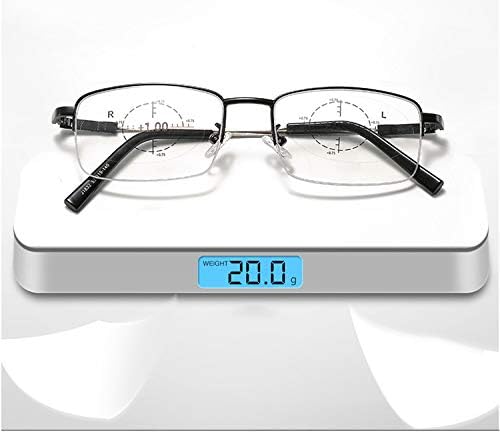 PLOPLO 360 Természetes Progresszív Kerek-Multifokális Kör-Multifocus Szemüveg Anti Kék Fény Blokkoló Számítógép