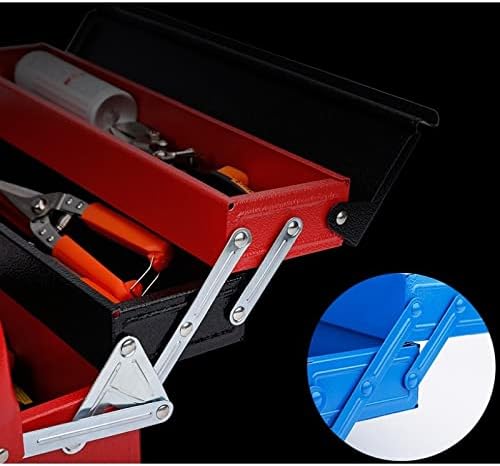 YCFBH Nagy Rozsdamentes Acél Toolbox Háztartási Karbantartó Villanyszerelő Tool Box Hordozható Toolsboxes