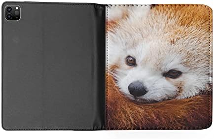Aranyos VÖRÖS Panda Állat Racoon 15 FLIP Tabletta ESETBEN Fedezi az Apple IPAD PRO 11 (2018) (1ST GEN)