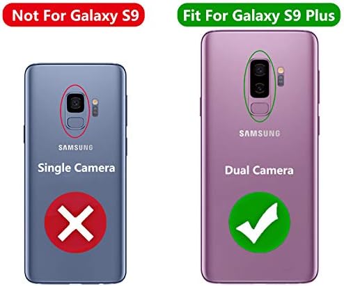 MODOS LOGICOS tok Samsung Galaxy S9 Plus, [Levehető Tárca Folio][2 1][Cipzár Készpénz Tárolása][14 Kártya