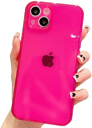 OWLSTAR Kompatibilis az iPhone 13 Esetben, Aranyos Neon Tiszta, Puha Telefon Esetében a Nők, Lányok, Rugalmas,