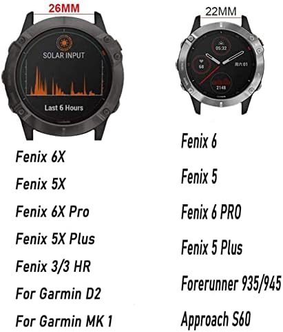 IENYU 26mm 22mm Quick Fit Watchband A Garmin Fenix 6 6X 5X Pro 5 Plusz 3HR S60 945 Enduro Szilikon Karkötő