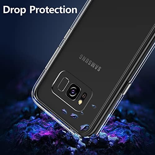 Rayboen Samsung Galaxy Plus S8 Esetben, Kristálytiszta Ütésálló Anti-Sárgás Csúszásmentes Védő Telefon
