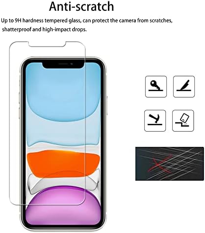 HKKAIS [2 Csomag] Üvegből készült Képernyő Védő Kompatibilis iPhone11 / iPhoneXR Edzett Üveg Egyszerű